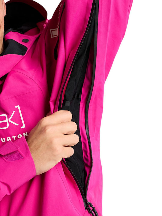 Burton 100021B69PRG Ανδρικό Μπουφάν Gore-Tex για Σκι & Snowboard Φούξια