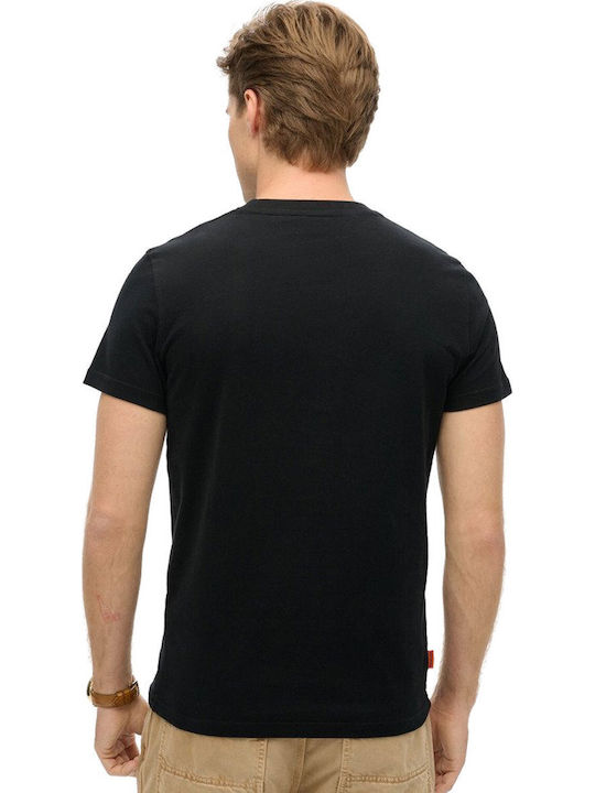 Superdry D1 Ovin T-shirt Μαύρη
