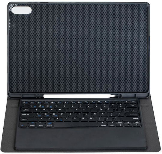 Tablet Hülle Abnehmbare Bluetooth Tastatur Stifthalter Samsung Galaxy Tab S11 Ultra 14.6 Schwarz