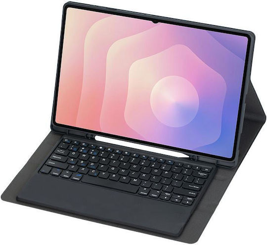 Tablet Hülle Abnehmbare Bluetooth Tastatur Stifthalter Samsung Galaxy Tab S11 Ultra 14.6 Schwarz