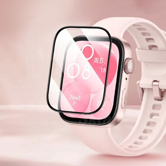 Sticlă 3D Temperată PET Huawei Watch Fit 3 4 4 Pro Negru OEM