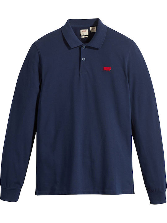 Housemark Polo Short Sleeve Navy Blue Blouse