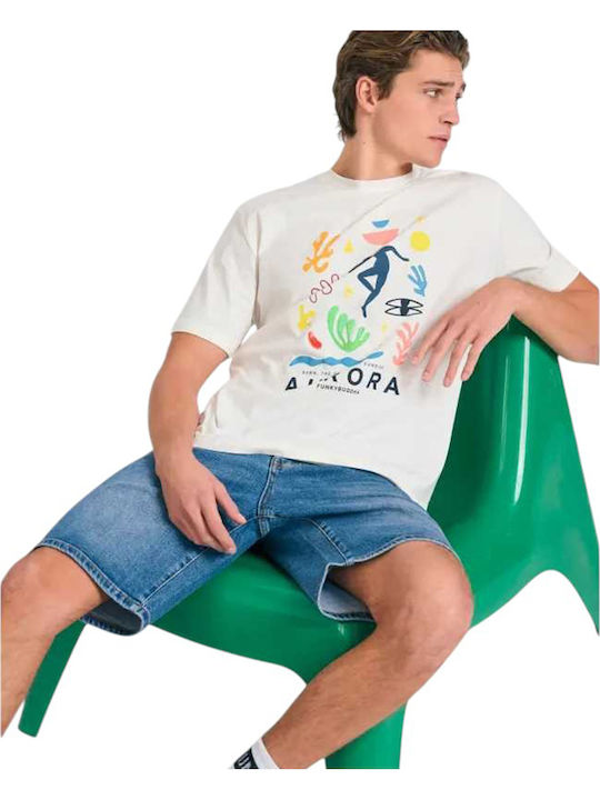 Tricou Multicolour, White