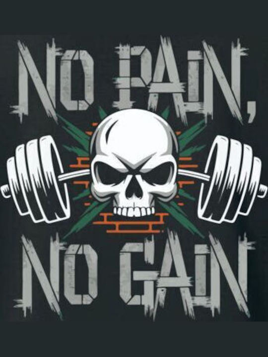 Pop Culture No Pain No Gain Fitness Skull Pop Culture No Pain No Gain Fitness Skull