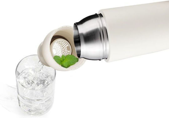 Troika Flasche Thermosflasche Rostfreier Stahl 550ml Weiß