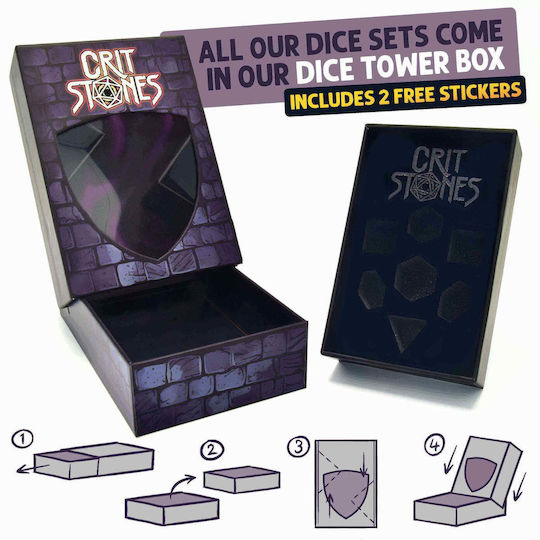 Fire Ice Liquid Core Rpg Dice Set