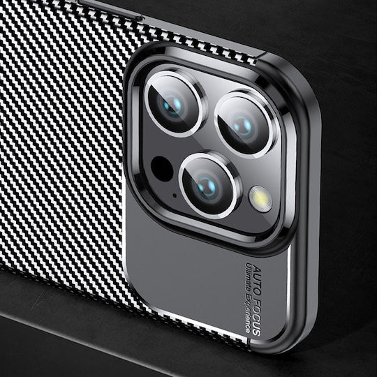 Business Carbon Back Cover Silicone Black (Xiaomi Mi 11 Ultra)