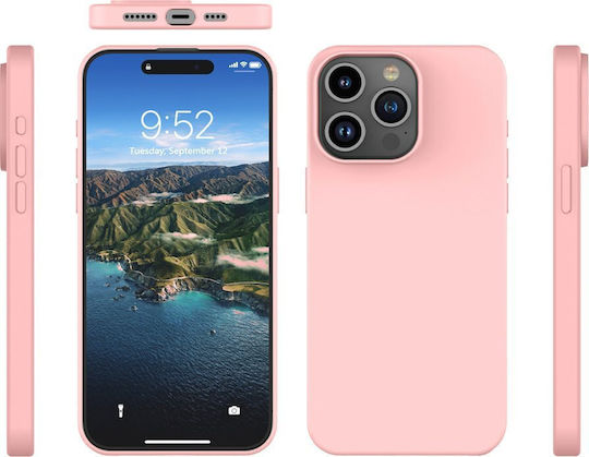 Soft Touch Back Cover Σιλικόνης Ροζ (Moto E20)