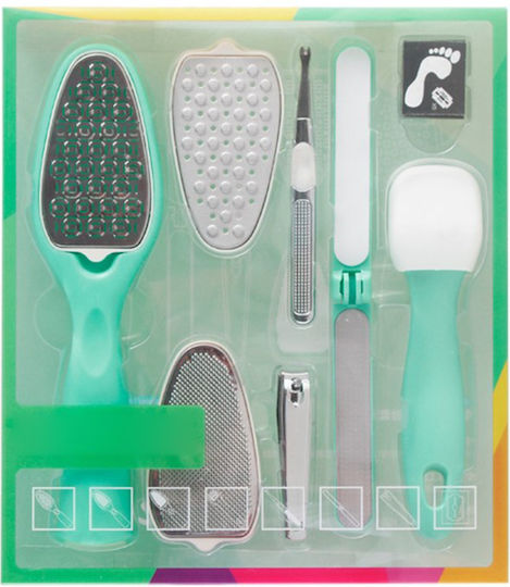 Roza Professional Pedicure Set 8 in 1 Blue – Callus & Dead Skin Removal