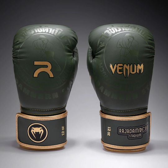 Venum Boxing Gloves for Match Green
