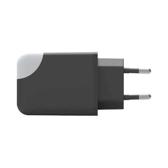 Xoopar Φορτιστής Χωρίς Καλώδιο με Θύρα USB-A και Θύρα USB-C 65W Power Delivery Μαύρος