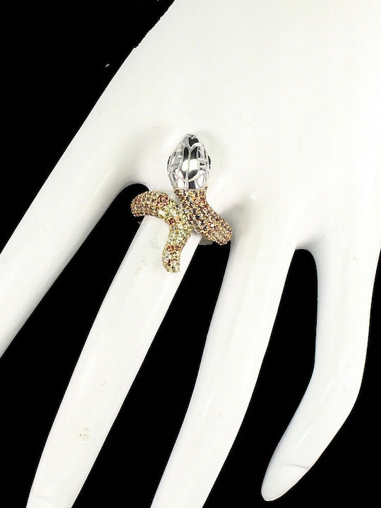 Songea Sapphire Ring Silver 925 Natural Size 16 Snake