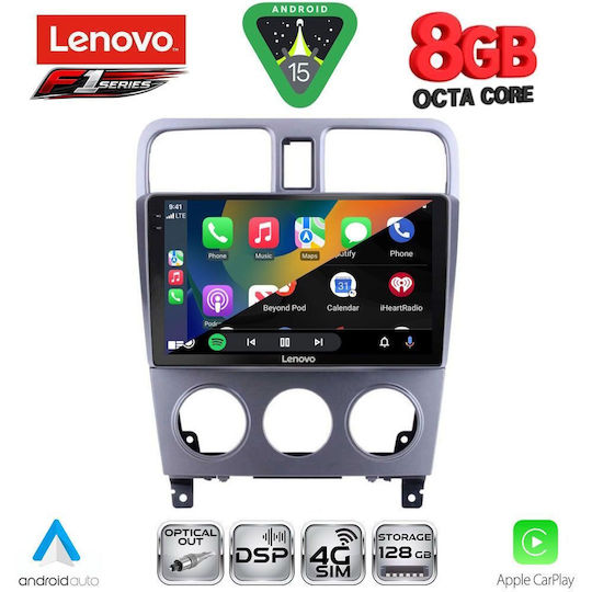 Lenovo Ηχοσύστημα Αυτοκινήτου για Subaru Forester 2002-2008 (Bluetooth/USB/WiFi/GPS/Apple-Carplay/Android-Auto) με Οθόνη Αφής 9"