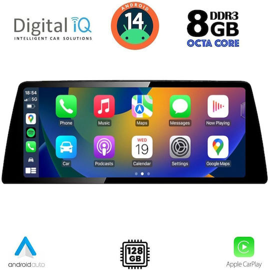 Digital IQ Ηχοσύστημα Αυτοκινήτου για BMW X5 (F15) / X6 (F16) 2016-2018 (Bluetooth/USB/WiFi/GPS/Apple-Carplay/Android-Auto) με Οθόνη Αφής 12.3"