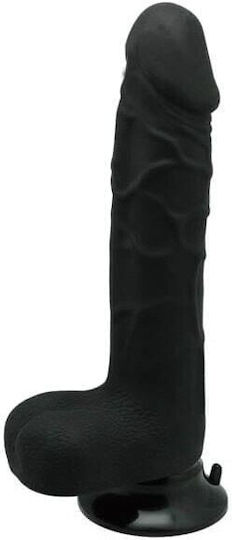 Charmly Toy Dildo realist cu Testicule și Ventuză Negru 20cm