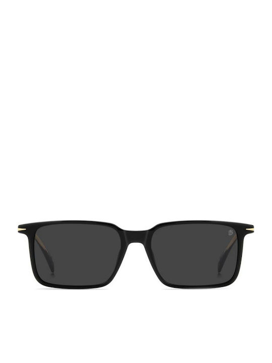 David Beckham Unisex Sunglasses with Black Horn-Rimmed Frame DB 1220/S 807/IR
