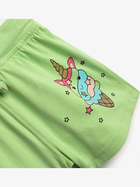 Funky Kinderbekleidungsset mit Shorts Grüne 2 Stück Funky Kinderbekleidungsset mit Shorts Grüne 2 Stück