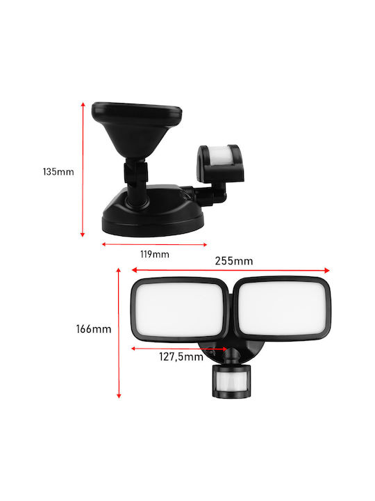 Maclean Energy Επιτοίχιο Εξωτερικό Φωτιστικό LED IP65 20W με Φυσικό Λευκό Φως