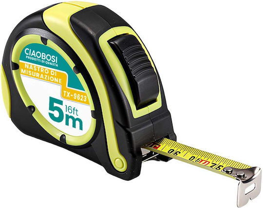 Avizar Steel Tape Measure 5m Diy Durable Case Black
