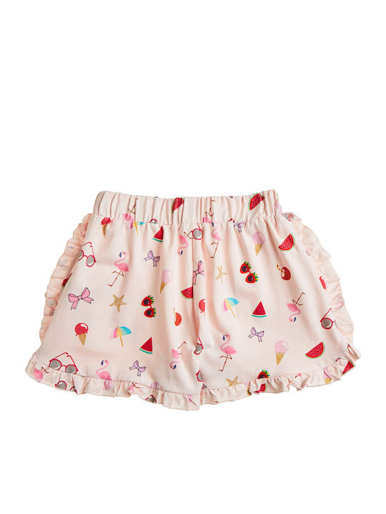 Kinder-Set mit Shorts Sommer 2Stück Weiß