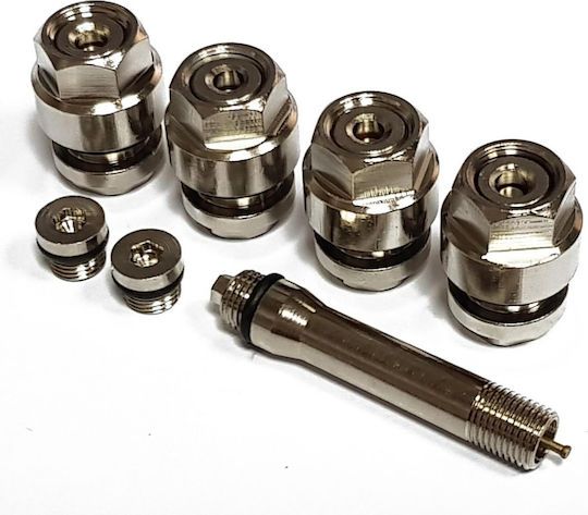 Set 4 Chrome Hidden Valves Inflating Device