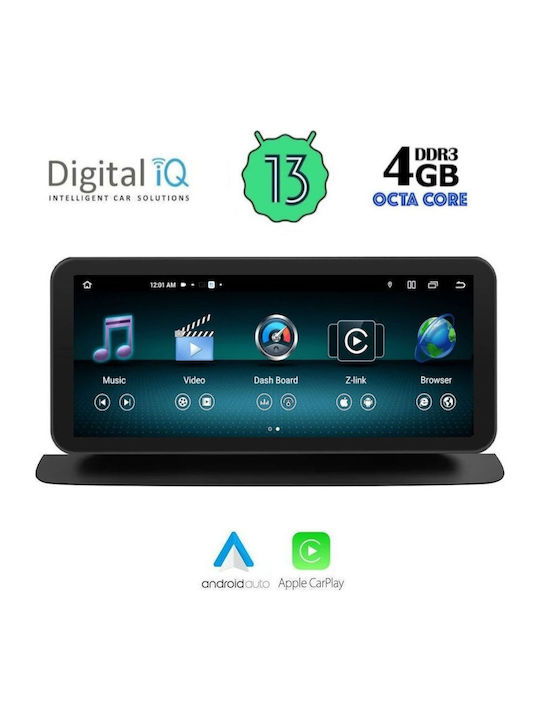 Digital IQ Car Audio System for Mercedes-Benz ML 2011-2019 (Bluetooth/USB/AUX/WiFi/GPS/Apple-Carplay/Android-Auto) with Touch Screen 10.25"