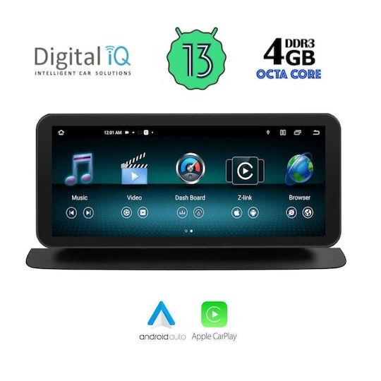 Digital IQ Ηχοσύστημα Αυτοκινήτου για Mercedes-Benz ML 2011-2019 (Bluetooth/USB/AUX/WiFi/GPS/Apple-Carplay/Android-Auto) με Οθόνη Αφής 10.25"