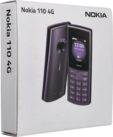 Nokia 110 4G (2024) Dual SIM Κινητό με Κουμπιά (Ελληνικό Μενού) Μπλε