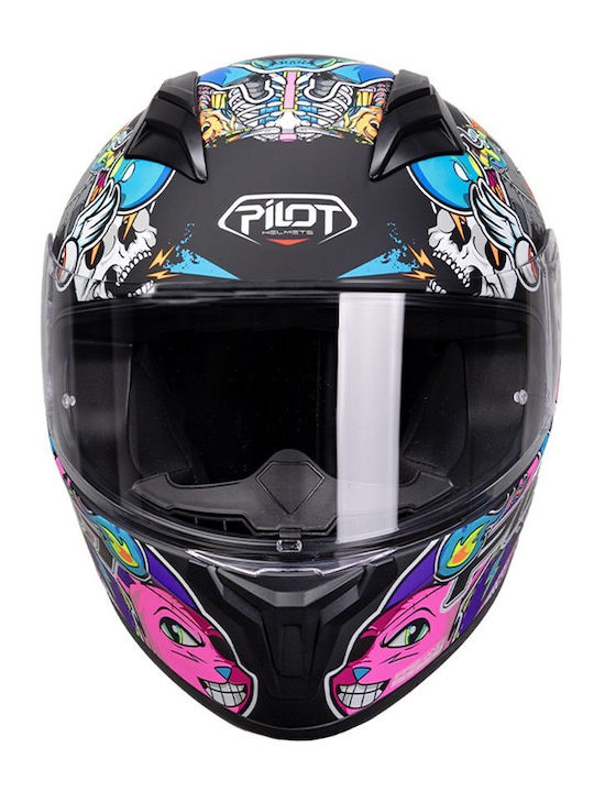 Pilot Flex Streetbomb Black/Red Κράνος Μηχανής Full Face ECE 22.06 1450gr