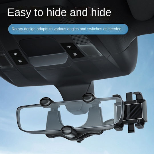 Car Mobile Mount with Adjustable Hooks Black