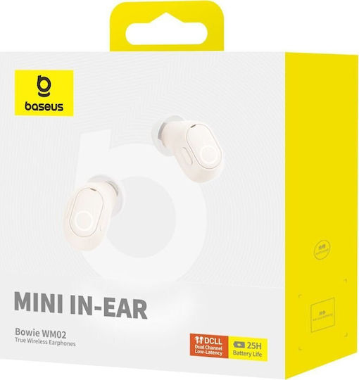 Baseus Bowie WM02 In-ear Bluetooth Handsfree Earphones White