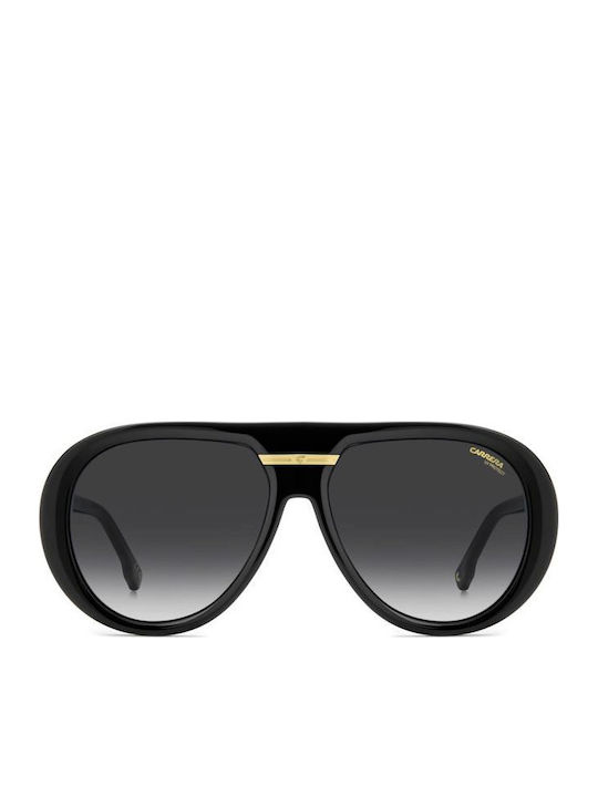 Carrera Victory C Unisex Sunglasses with Black Horn-Rimmed Frame and Grey Gradient Lens 22/S 807/9O