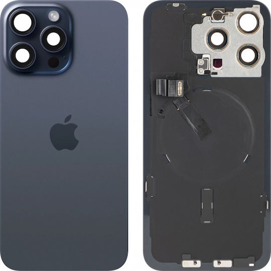 Batterieabdeckung Blau für iPhone 15 Pro Max