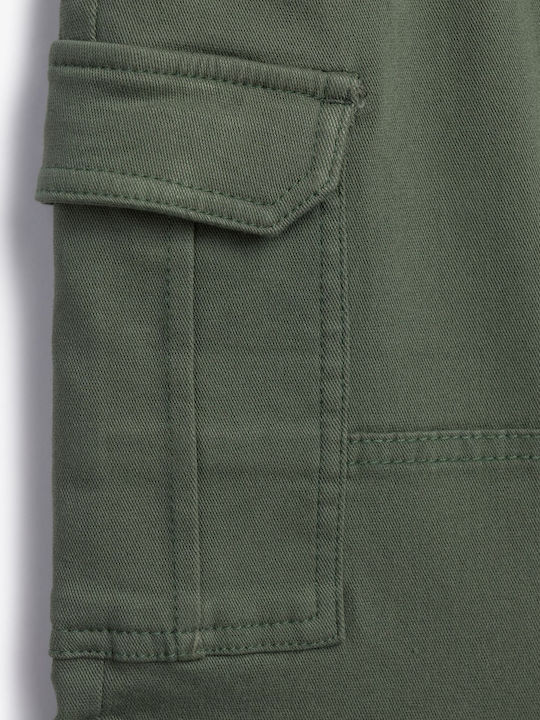 Șort/Salopetă Copii din Material Textil Kaki