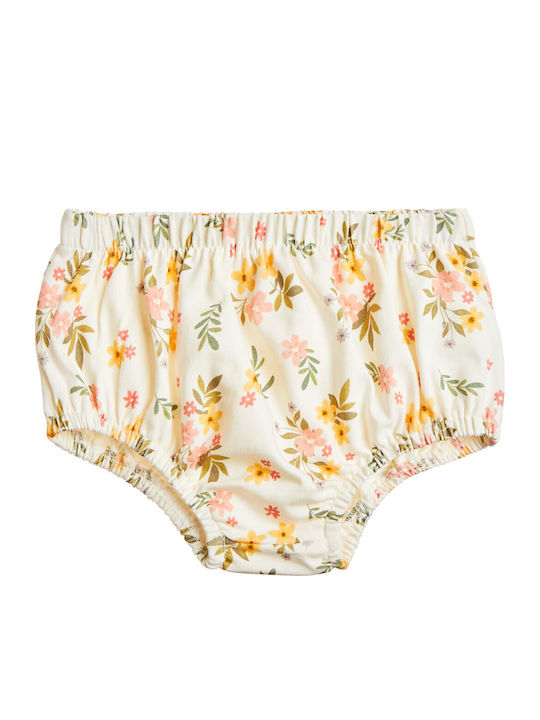Kinderkleid Blumen Beige