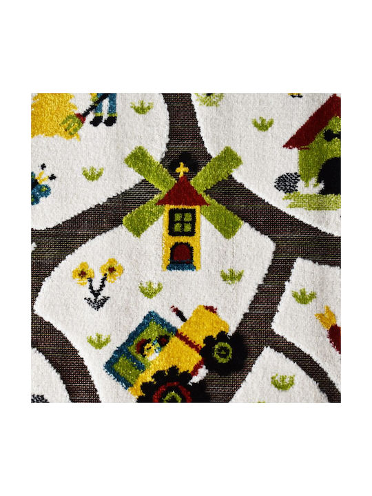 Saray Home Kids Synthetic Rug 3d Farm Adventure 160x210cm
