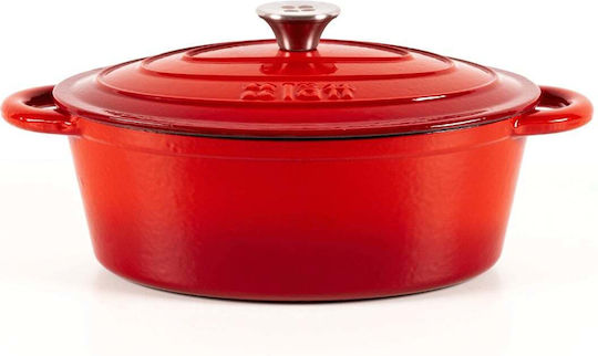 Lätt Home Dutch Oven Cocotte Плитка Тенджера от Чугун 3.85лт