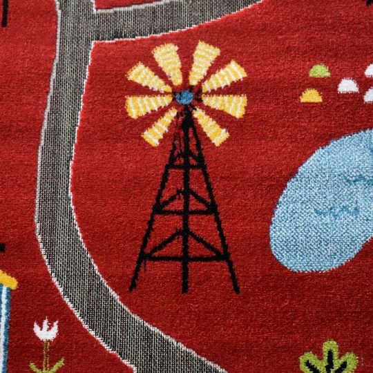 Saray Home Kids Synthetic Rug 3d Farm Adventure 200x250cm