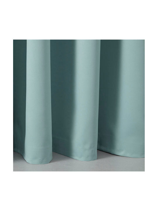 Saray Home Vorhang mit Bleistiftfalten Türkis 140x280cm