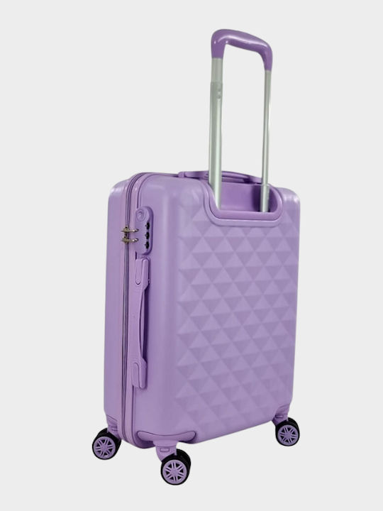 My Choice Cabin Travel Suitcase Hard Purple with 4 Wheels