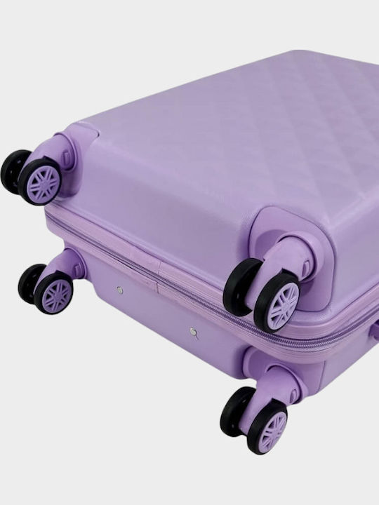 My Choice Cabin Travel Suitcase Hard Purple with 4 Wheels