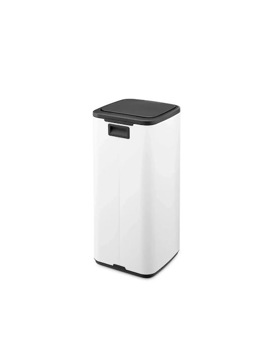 Brabantia Bo Touch Waste Bin Plastic Push White 30lt