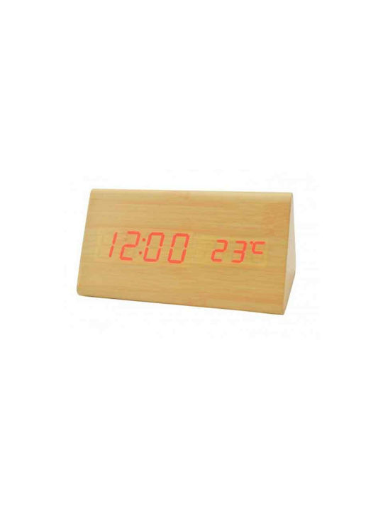 Dsplay Tischuhr Digital LED Holz mit Wecker TOPF-181916 Verschiedene Farben