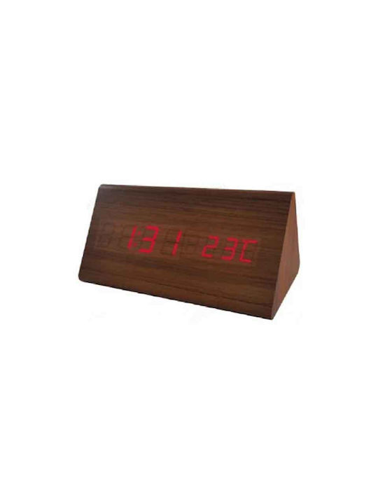 Dsplay Tischuhr Digital LED Holz mit Wecker TOPF-181913 Verschiedene Farben