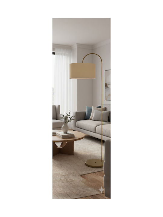 Heronia FLB-12 Floor Lamp H170xW45cm. with Socket for Bulb E27 Beige