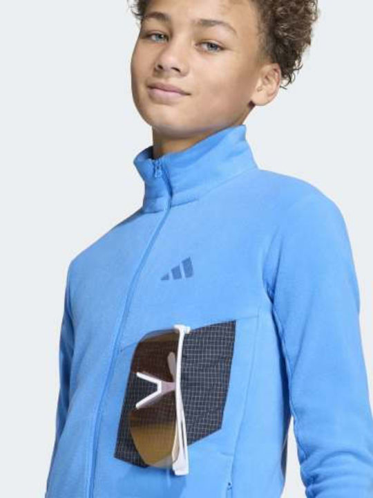 Αθλητική Παιδική Ζακέτα Fleece Μπλε Full-zip