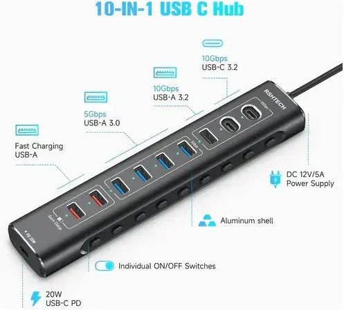 Nordic 904001 KVM & Data Switch με USB / USB-C