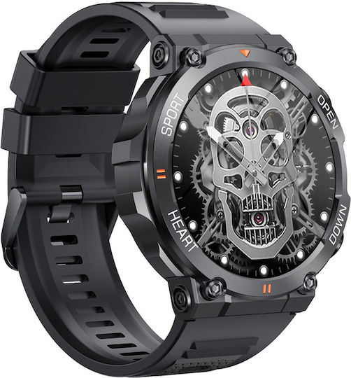 Eko Sport 5.0 Smartwatch mit Pulsmesser (Schwarz)