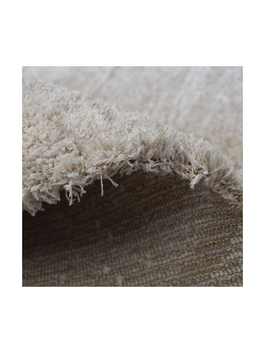 Soft Touch Teppich Rechteckig Synthetisch,Polyester/Cotton/Leather Beige