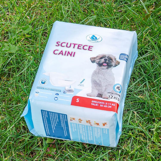 3 X 12 Bucăți Clean Pets Scutece Femelă Câini De Talie Mică S 30-48 Cm